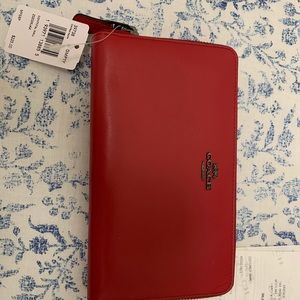 BNWT Red Apple Coach Wallet